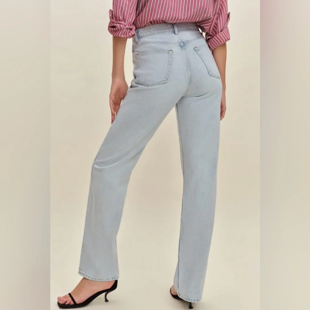 Reformation Val 90s Midrise straight Jean sz 27 - Picture 2 of 10
